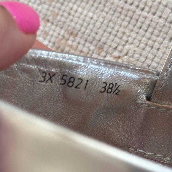 Prada Metallic double-band flat sandal Size 38.5 - Picture 11 of 13